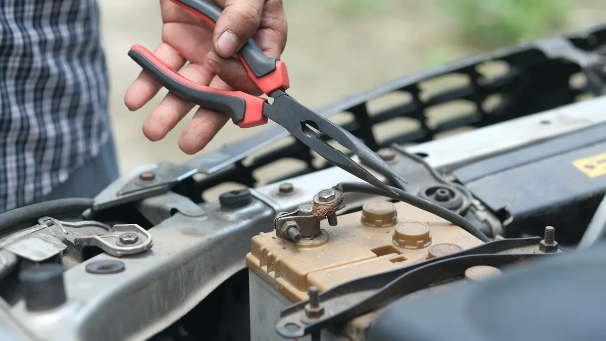 Vérification d’une batterie de voiture